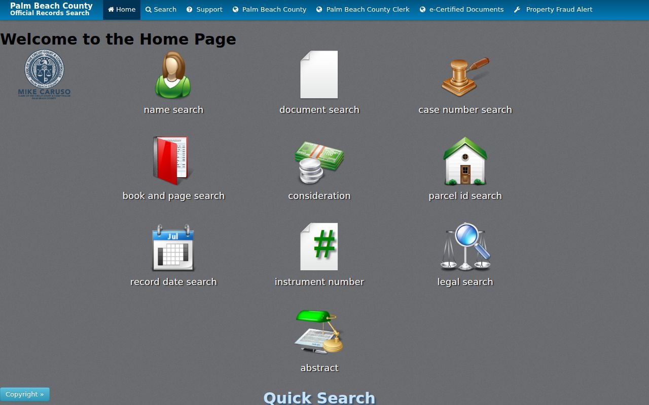 Boca Raton residents directory deed index